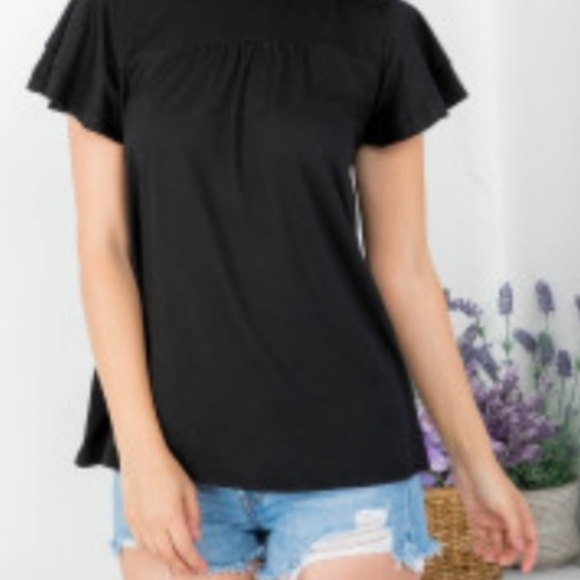 NWT Ruffle Sleeve Blouse - Picture 2 of 5